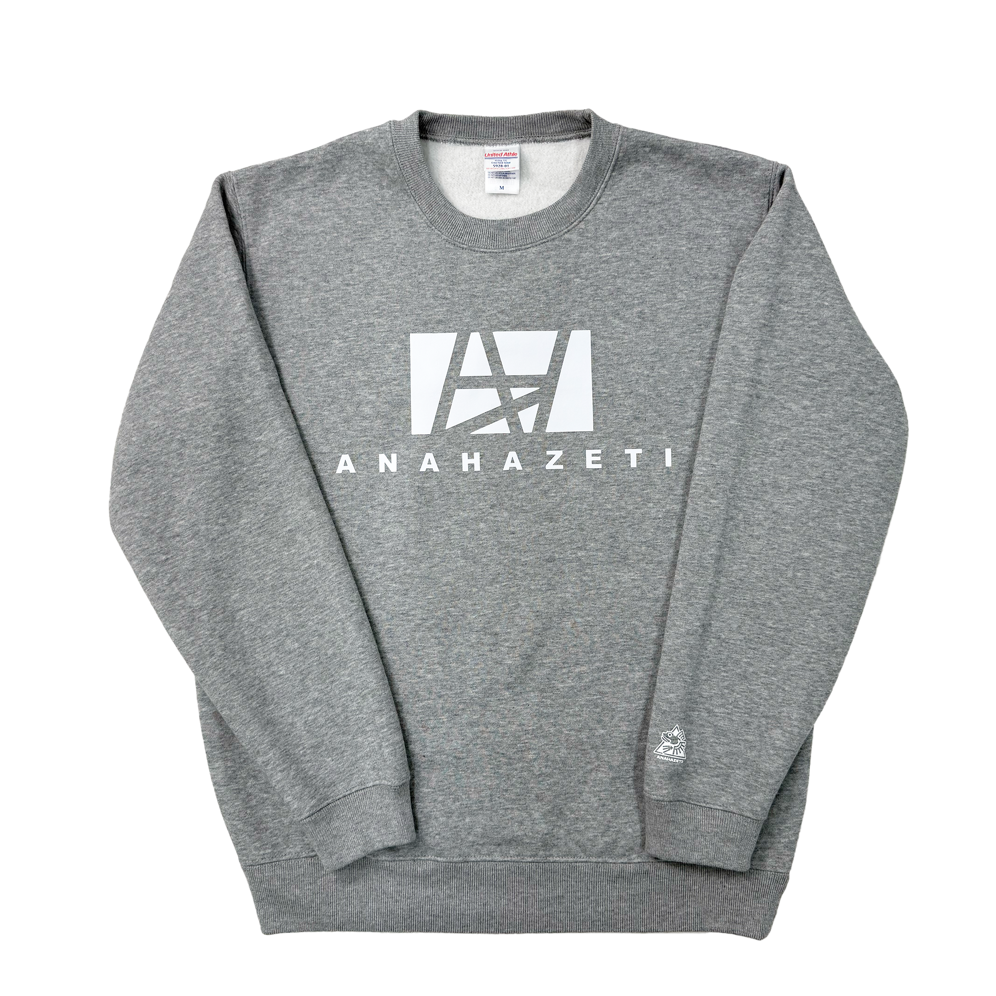 クルーネックトレーナーグレー – Anahazeti