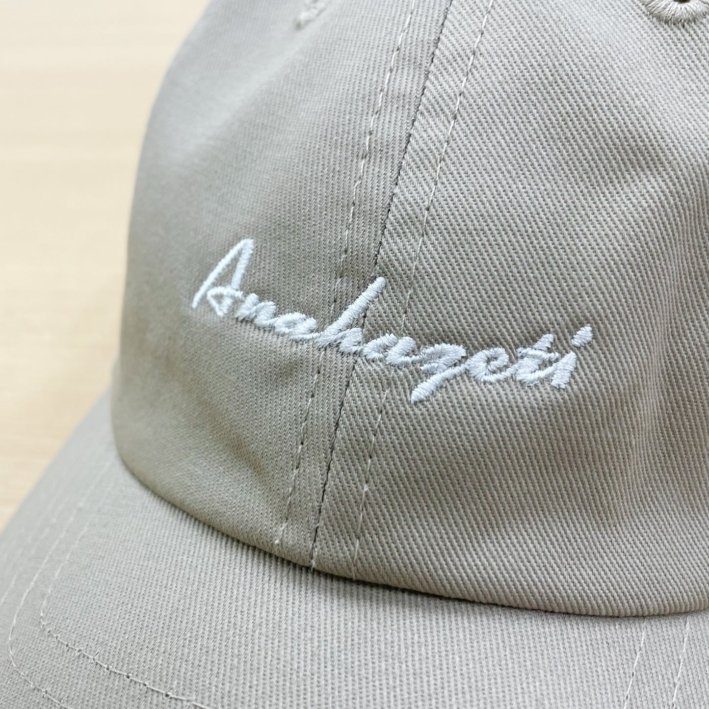 Anahazetiローキャップ ライトベージュ