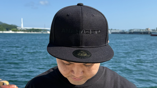 シンプルANAHAZETIキャップ ブラック