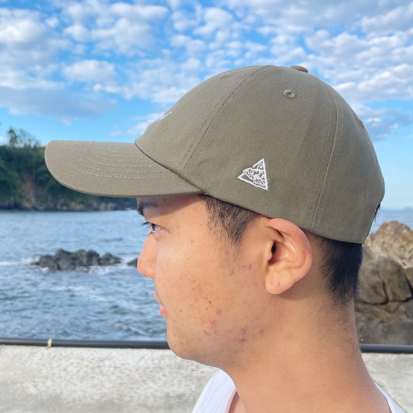Anahazetiローキャップ オリーブ