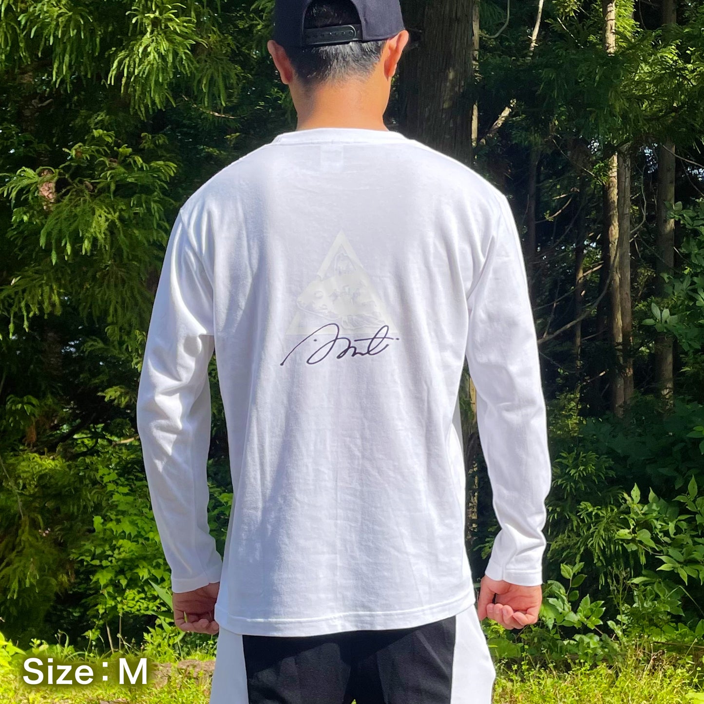 AZロゴTシャツ(長袖) ホワイト