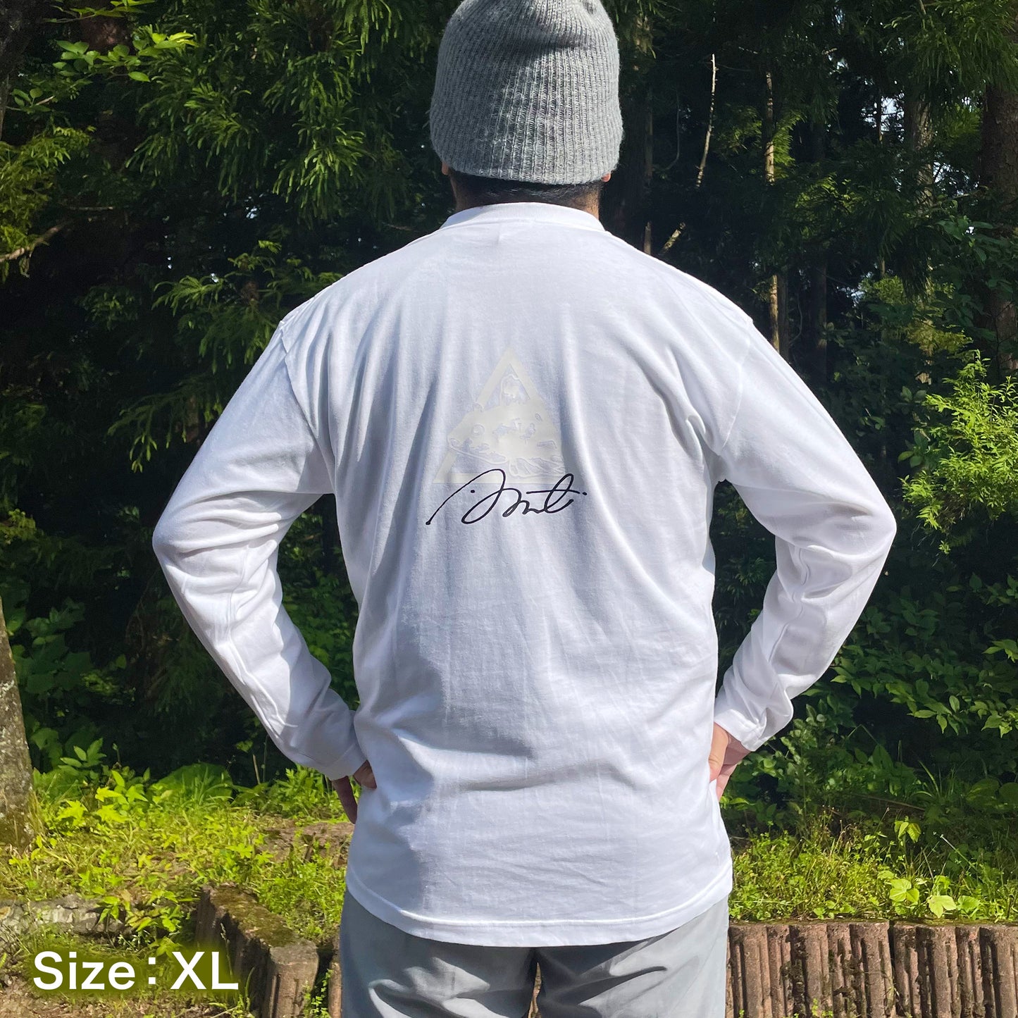 AZロゴTシャツ(長袖) ホワイト
