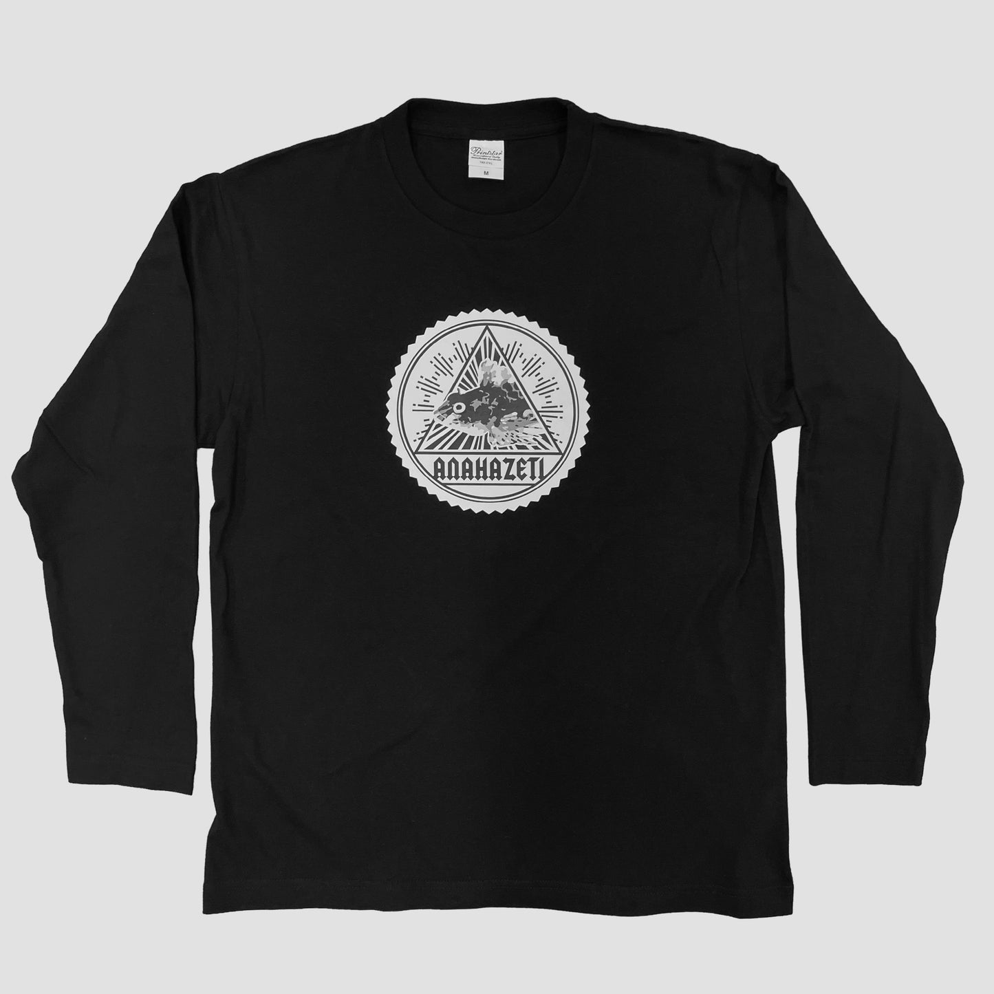 アナハゼティロゴTシャツ(長袖) ブラック
