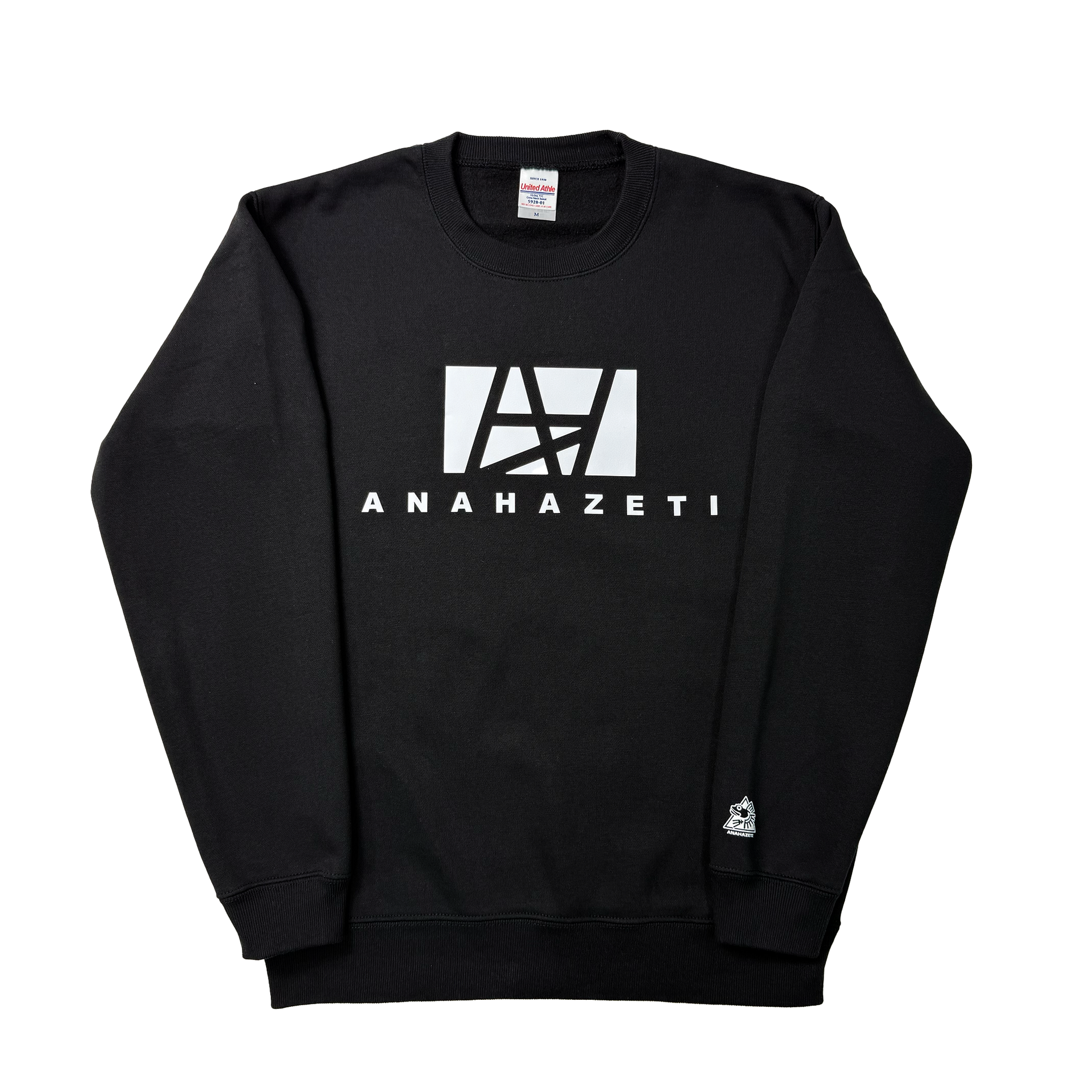 クルーネックトレーナーブラック – Anahazeti