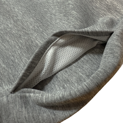 ダンボールニットプルオーバーパーカーグレー