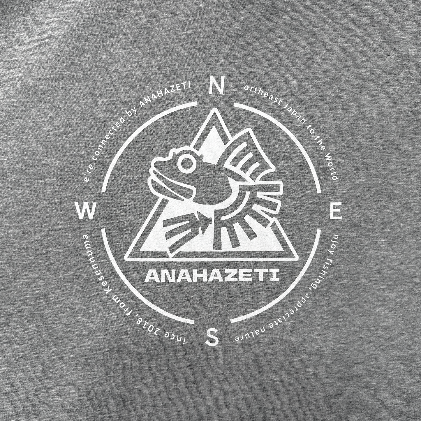 ジップアップパーカーグレー