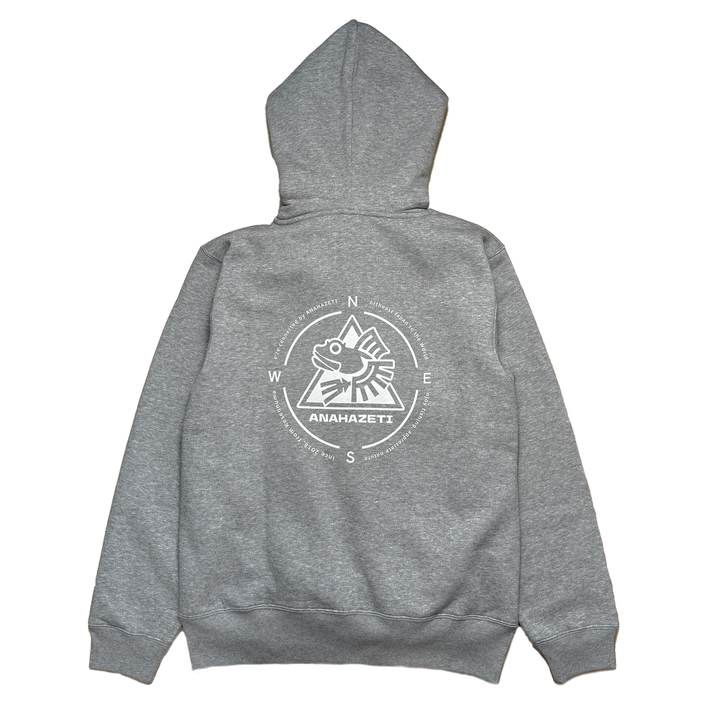 ジップアップパーカーグレー