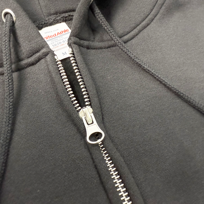 ジップアップパーカーブラック