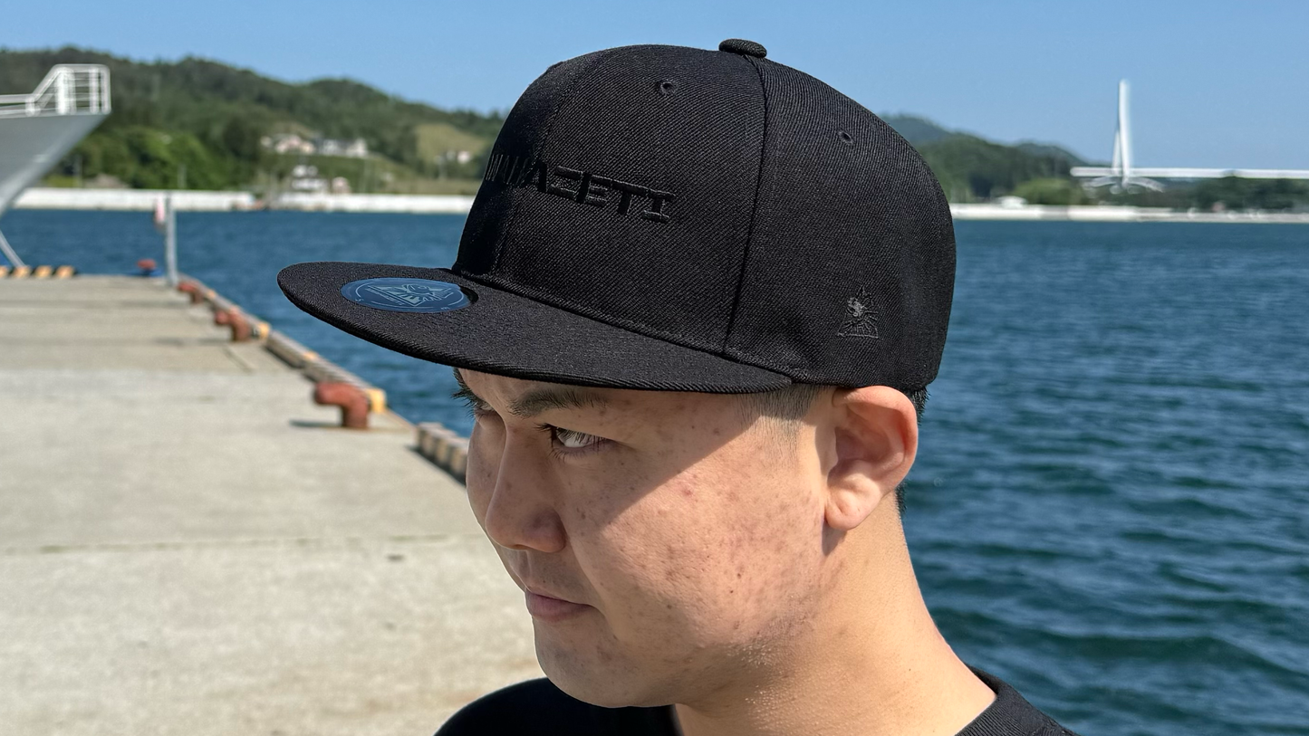 シンプルANAHAZETIキャップ ブラック
