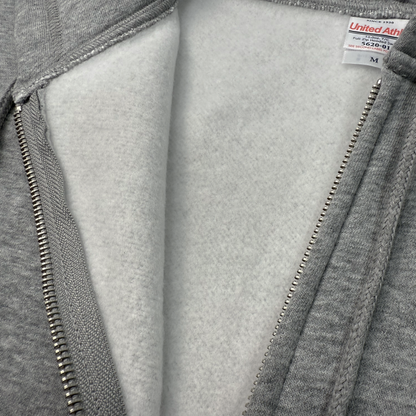 ジップアップパーカーグレー