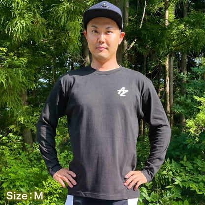 AZロゴTシャツ(長袖) ブラック